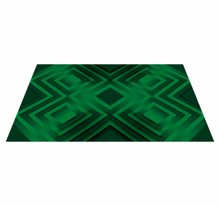 Tappeto in vinile mosaico verde - TenStickers