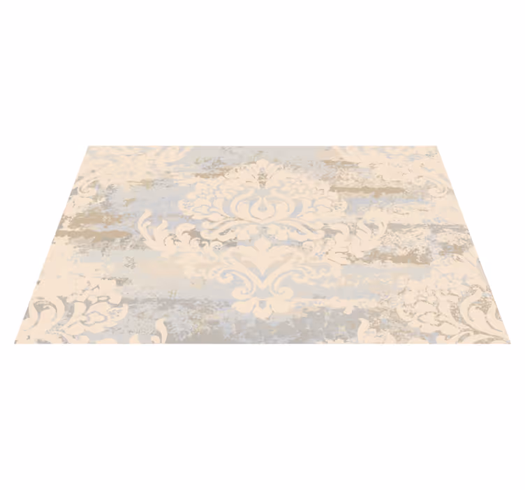 Tappeto in vinile cucina stile mosaico floreale - TenStickers