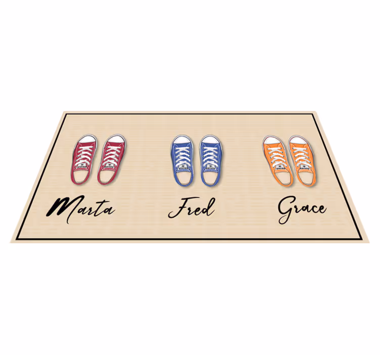 Zerbino pvc collezione di sneakers personalizzate - TenStickers