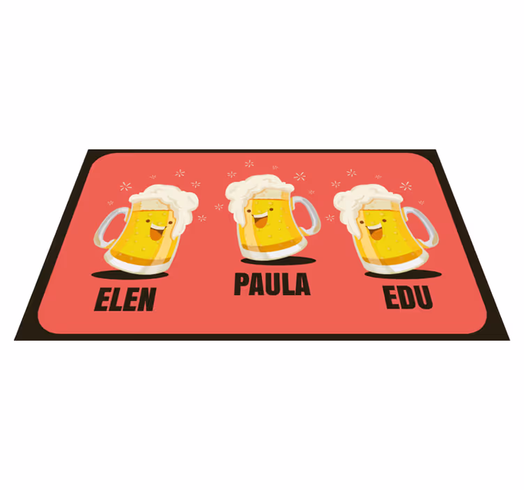 Zerbino pvc boccali di birra personalizzati - TenStickers