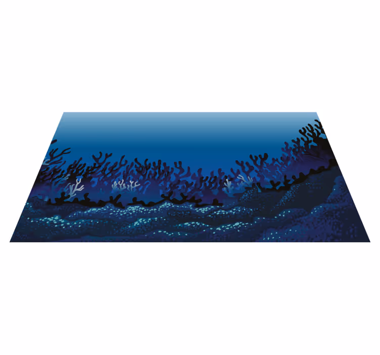 Tappeto vinile natura modelli di barriera corallina - TenStickers