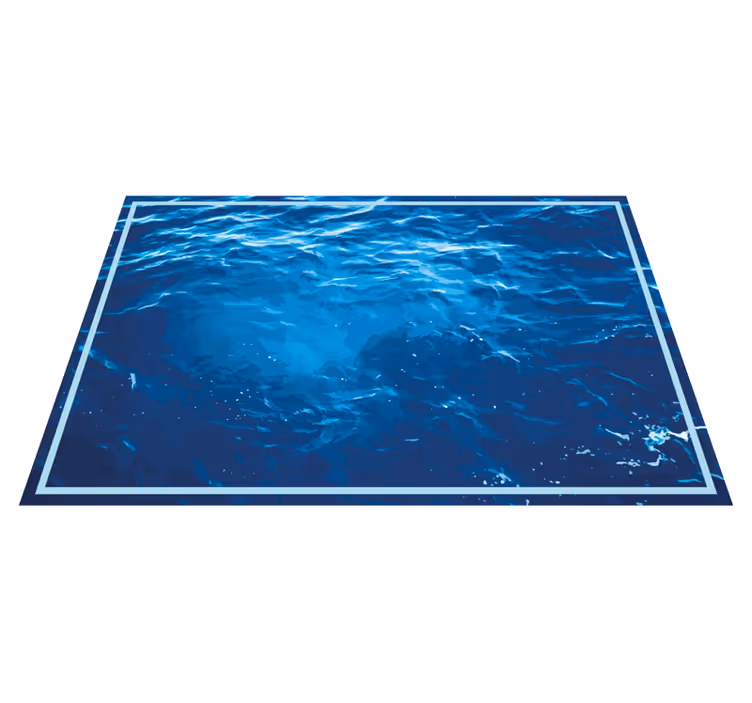 Tappeti vinile motivi onde oceaniche realistiche - TenStickers