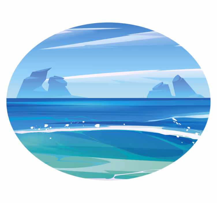 Tappeto vinile natura serenità costiera - TenStickers