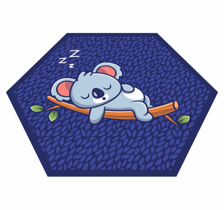 Tappeto vinile per bambini cucciolo di koala assonnato - TenStickers