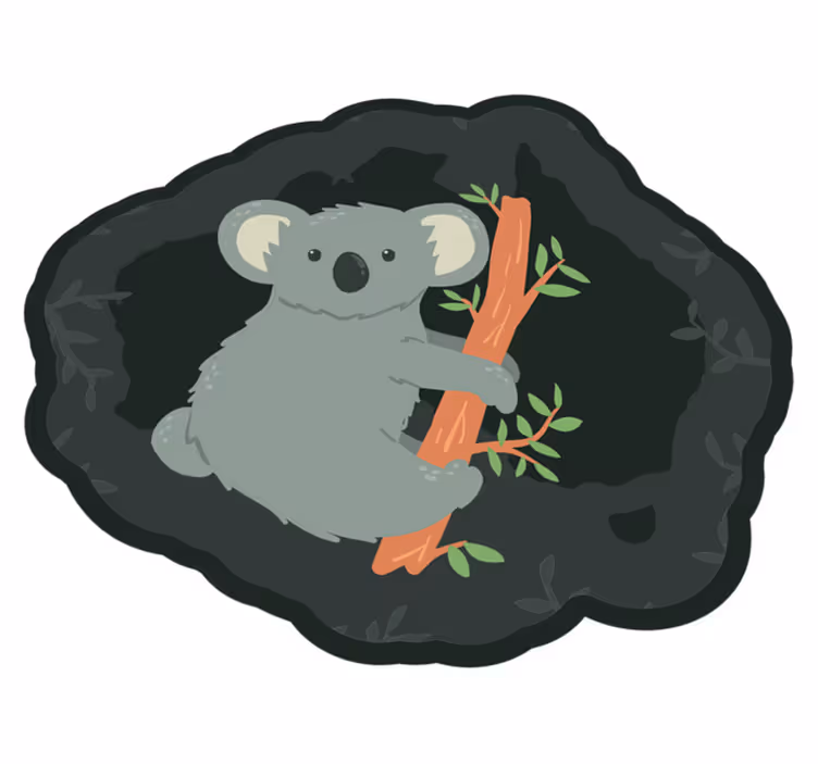 Tappeto vinile animali simpatico ciondolo a forma di koala - TenStickers