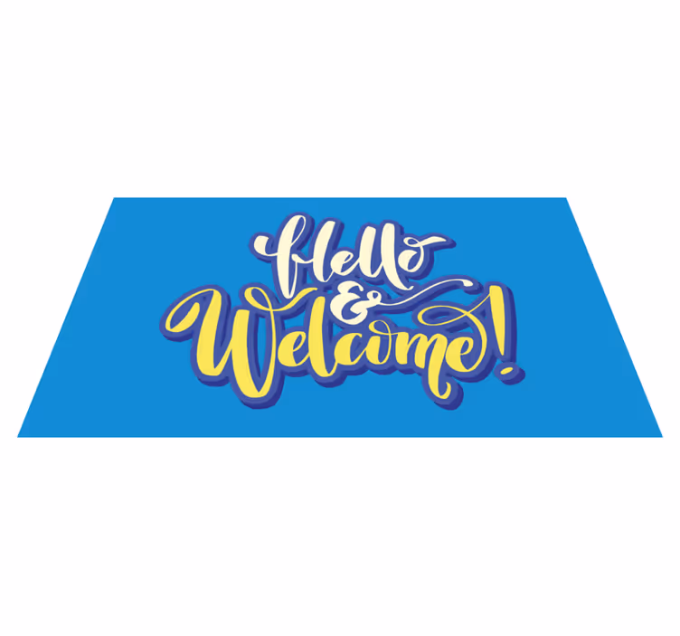 Zerbino pvc ciao e benvenuto - TenStickers