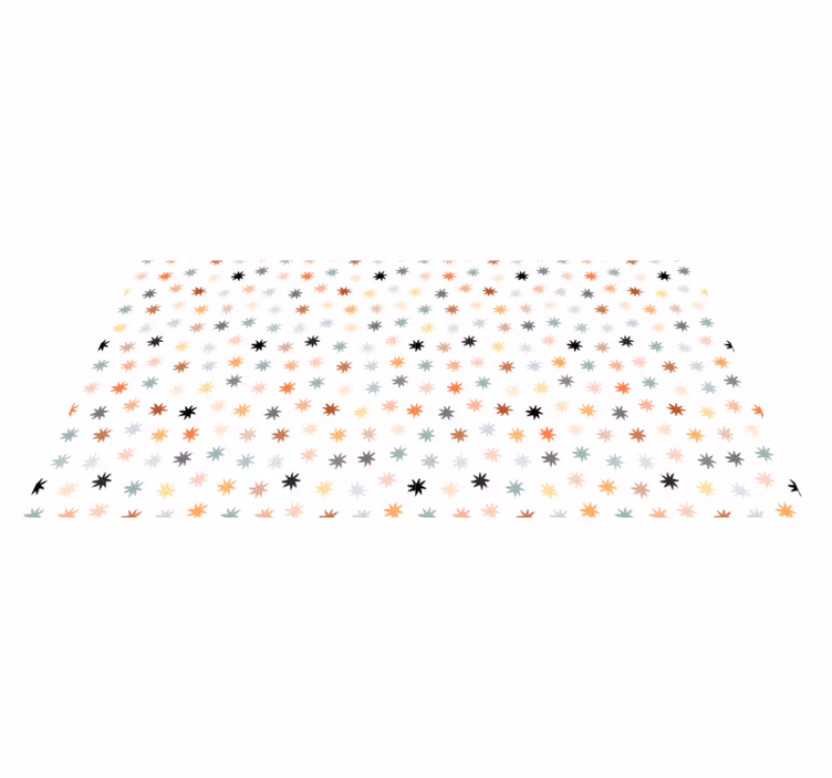 Tappetto vinile stelle motivo stelle colorate - TenStickers