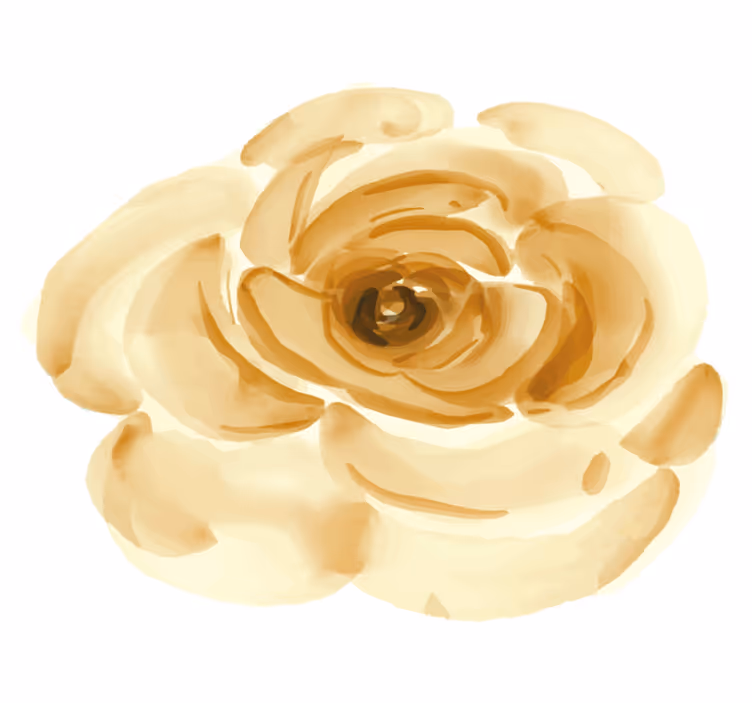Tappeto vinile fiori rosa beige tenue - TenStickers