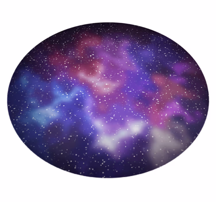 Tappetto vinile stelle ispirato alla galassia - TenStickers
