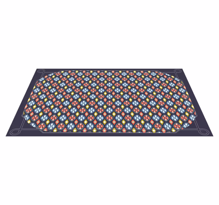 Zerbino pvc composizione di mosaico colorato - TenStickers
