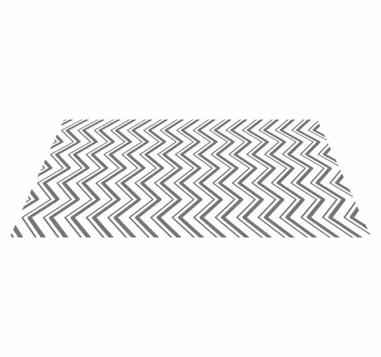 Tappeto vinile geometrico stile con motivo a chevron - TenStickers