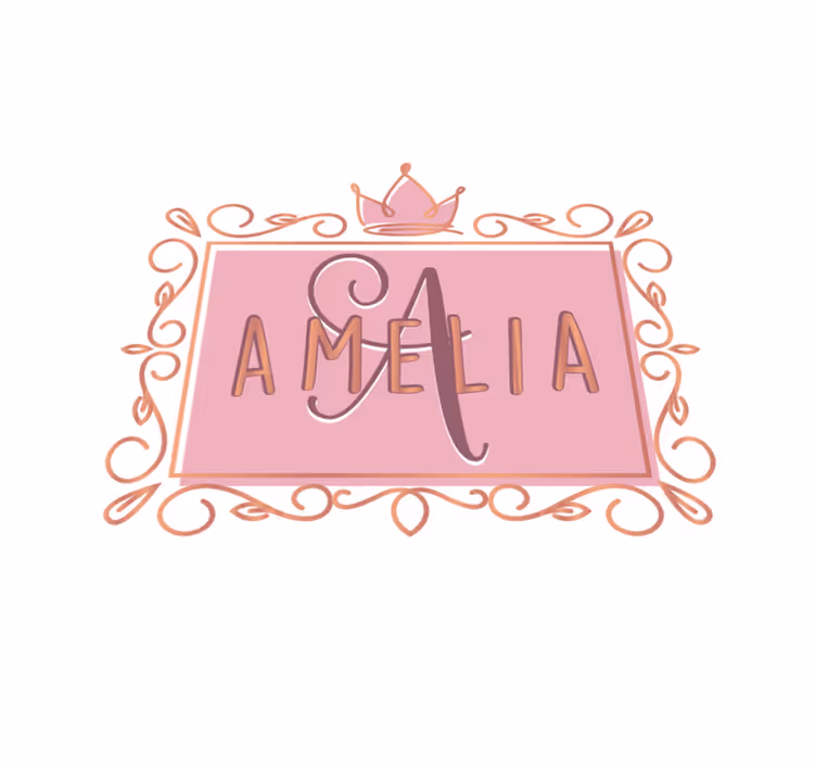 Tappeto vinile per bambini corona personalizzata - TenStickers