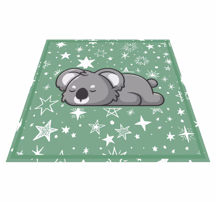 Tappeto vinile per bambini stelle koala addormentate - TenStickers