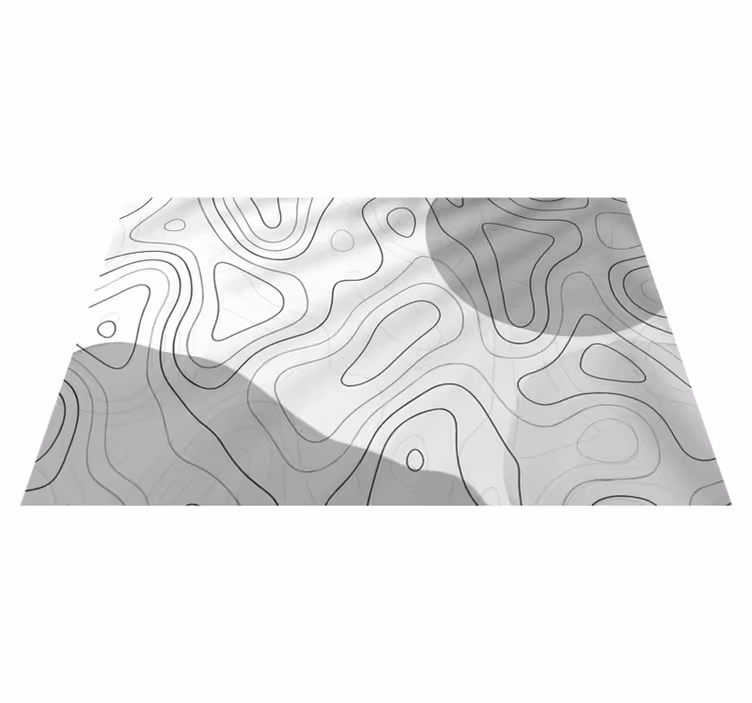 Tappeto vinile minimalista modelli lineari astratti - TenStickers
