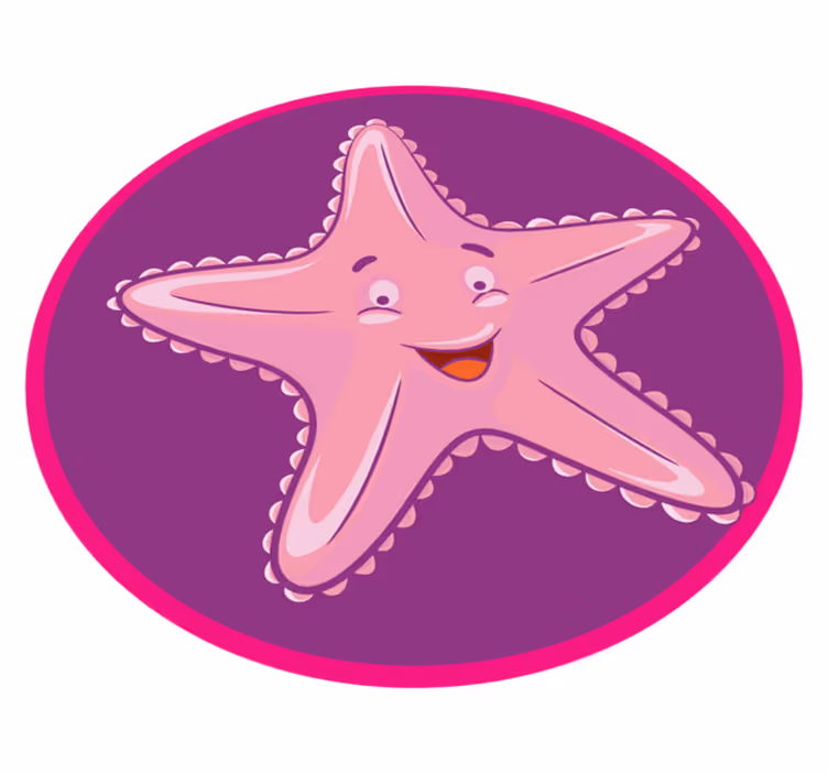 Tappeto vinile per bambini personaggio stella marina - TenStickers