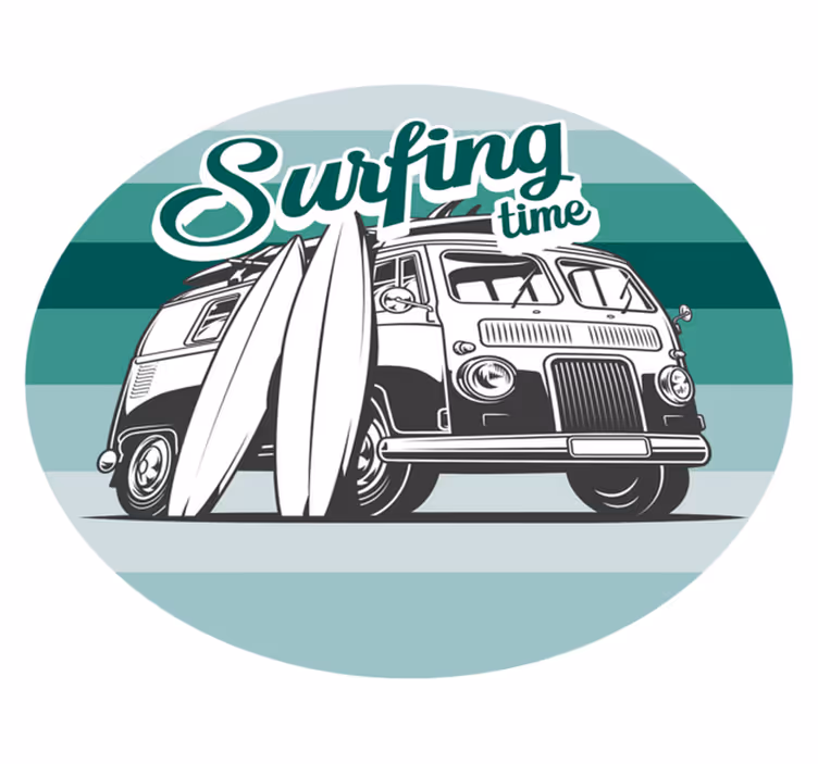 Tappeto vinile per ragazzi avventura di surf - TenStickers