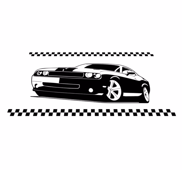 Tappeto vinile per ragazzi auto sportive eleganti - TenStickers