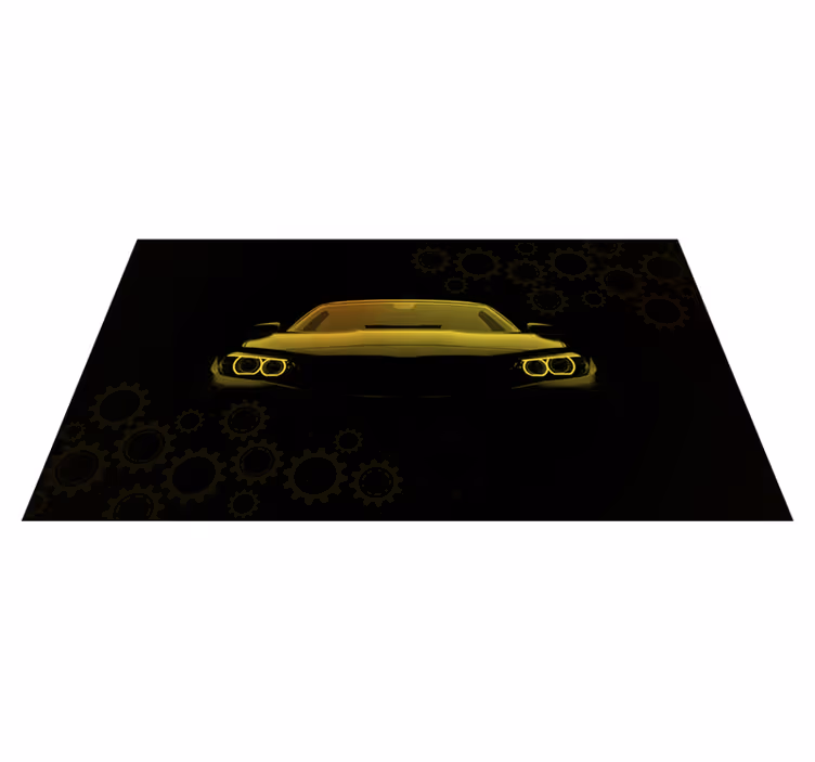 Tappeto vinile per ragazzi sagoma di auto sportiva - TenStickers