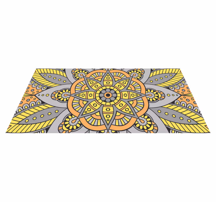 Tappeto vinile mandala motivo mandala elegante - TenStickers