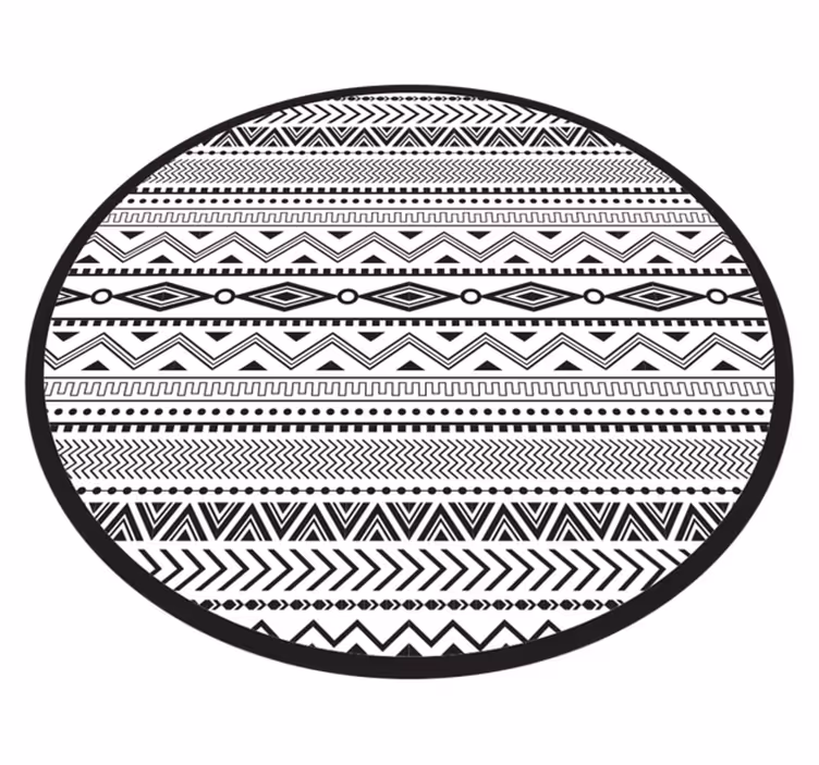 Tappeto vinile nordico elementi geometrici astratti - TenStickers
