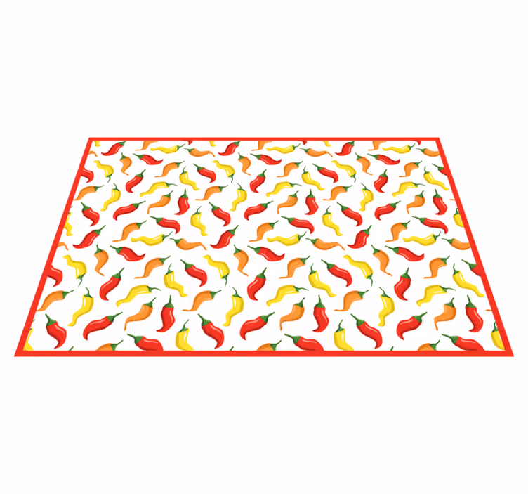 Tappeto vinile per bambini concetto di peperoncino - TenStickers