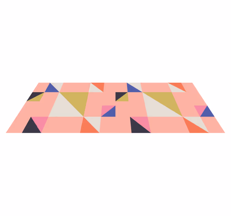 Tappeto vinile geometrico triangoli moderni - TenStickers