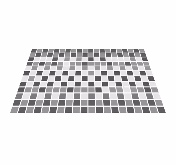 Tappeto vinile bagno sfumature di grigio - TenStickers
