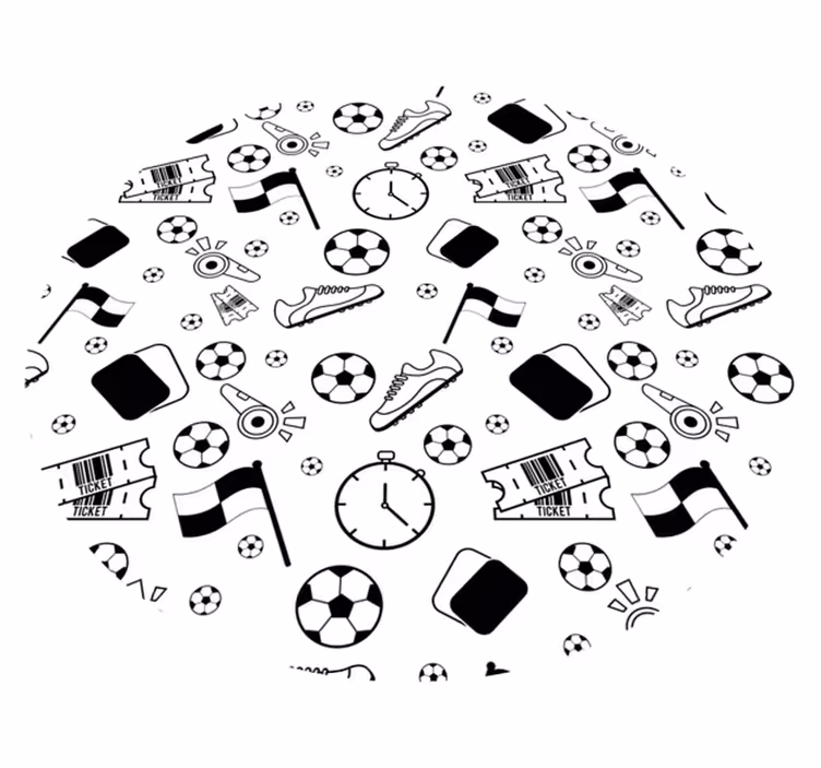 Tappeto vinile giochi divertimento a tema sportivo - TenStickers