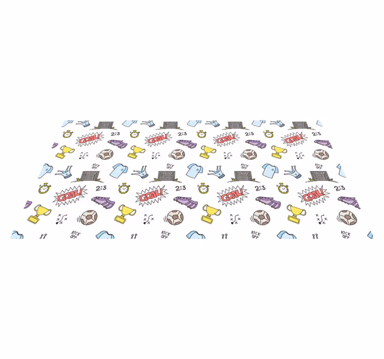 Tappeto vinile giochi tema dei simboli sportivi - TenStickers