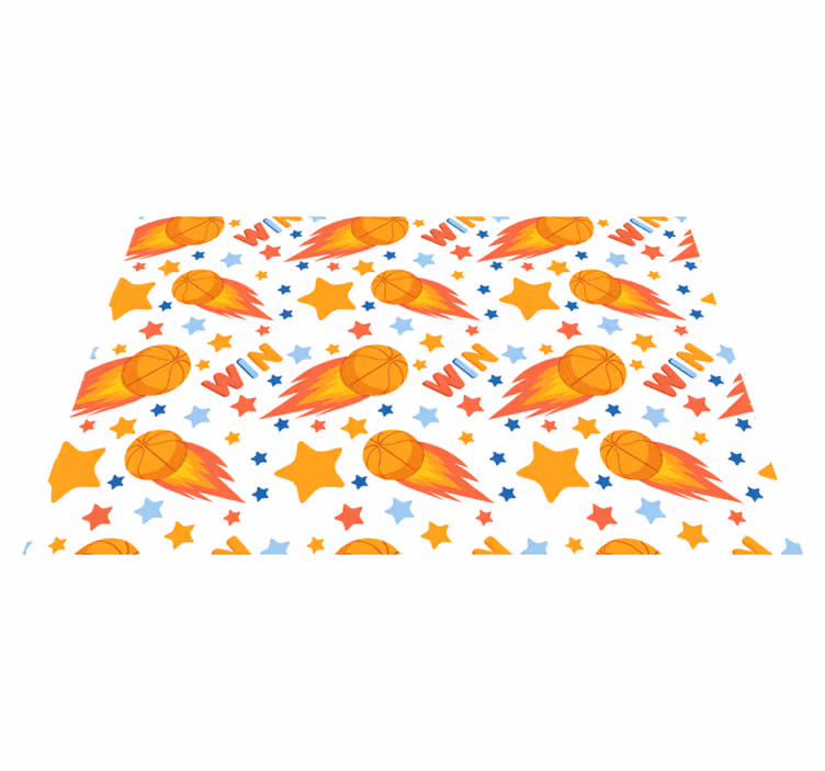 Tappeto vinile giochi design sportivo delle stelle - TenStickers