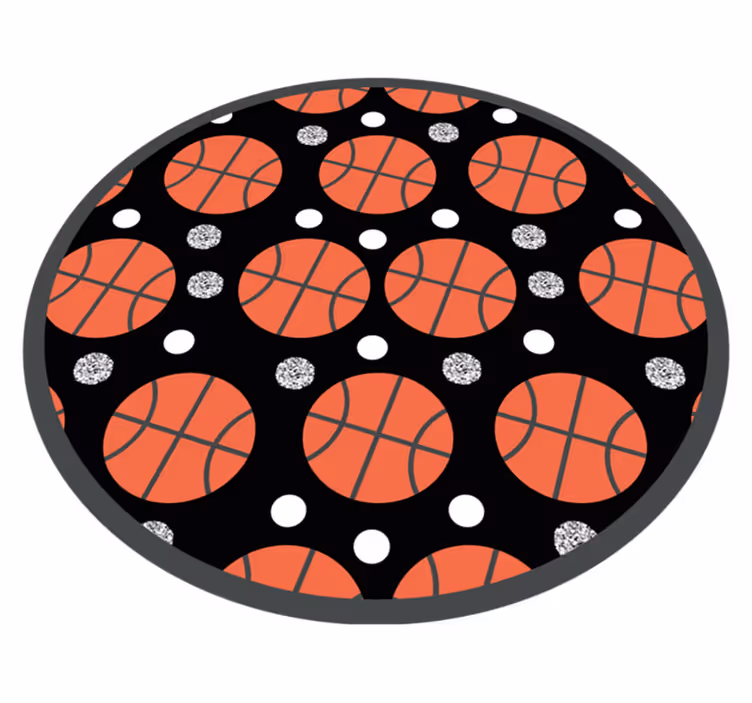 Tappeto vinile giochi palloni da basket - TenStickers