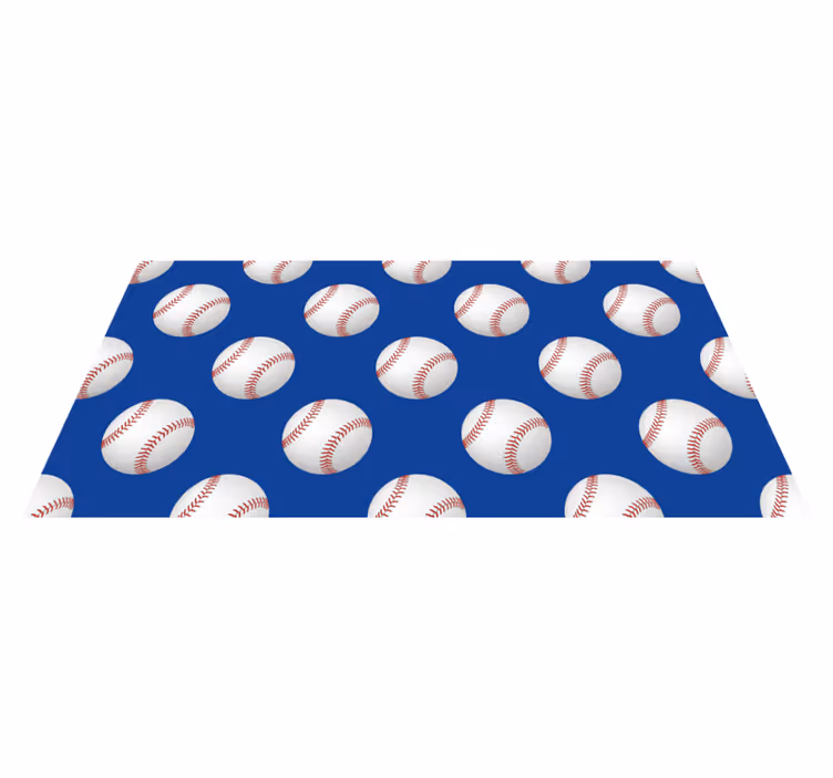 Tappeto vinile giochi motivo da baseball - TenStickers