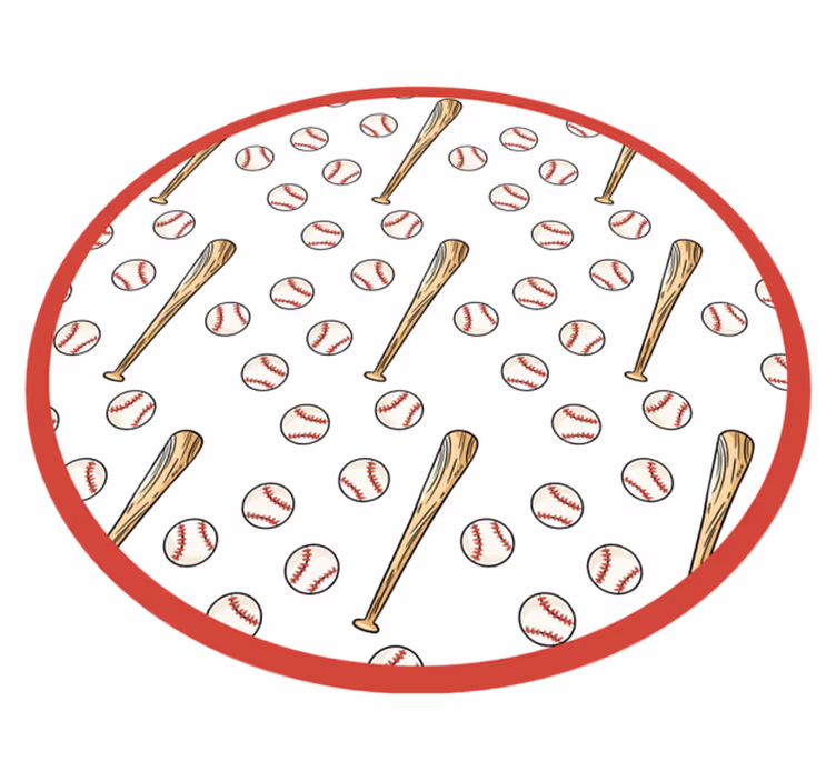 Tappeto vinile giochi divertimento stagione baseball - TenStickers
