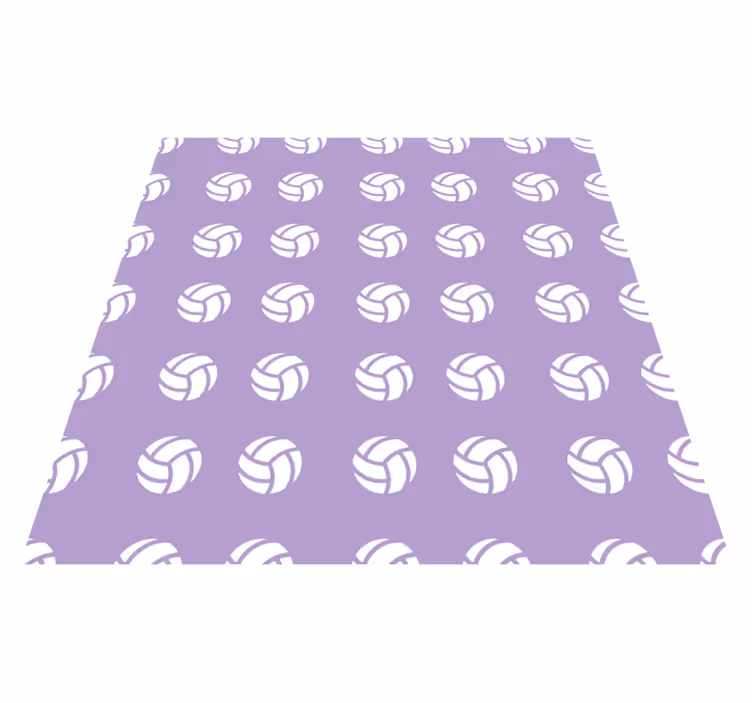 Tappeto vinile giochi modello di pallavolo viola - TenStickers
