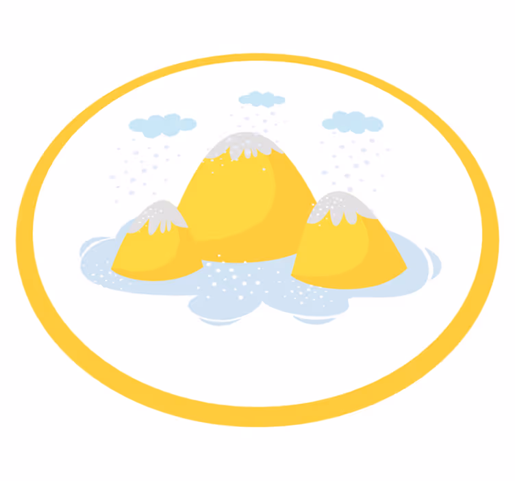 Tappeto vinile per bambini allegro scenario montano - TenStickers