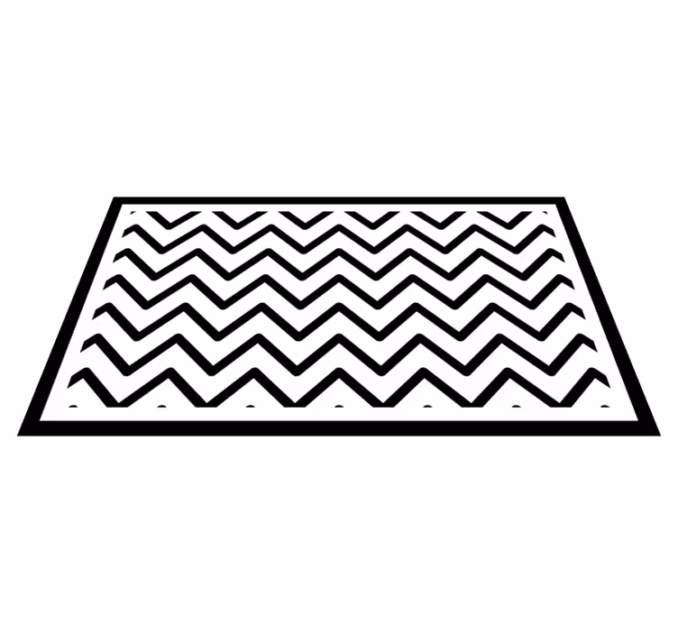 Zerbino pvc stile chevron - TenStickers
