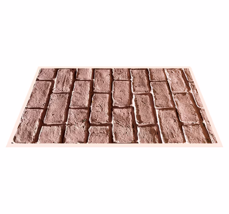 Tappeto vinile effetto pietra motivo mattone rustico - TenStickers
