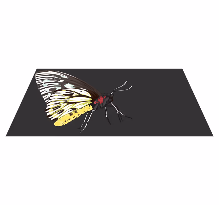 Tappeto vinile natura immagini di farfalle - TenStickers