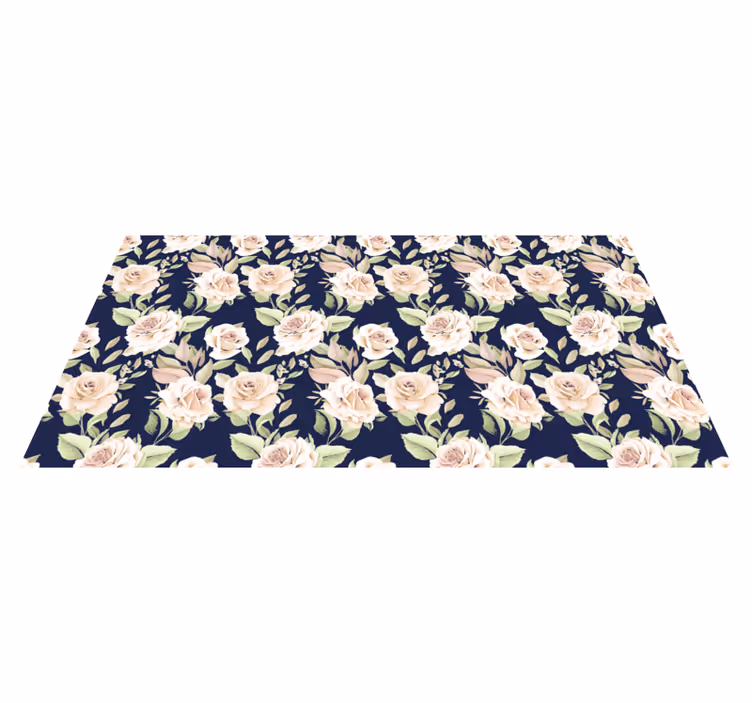 Tappeto vinile natura elegante componente floreale - TenStickers
