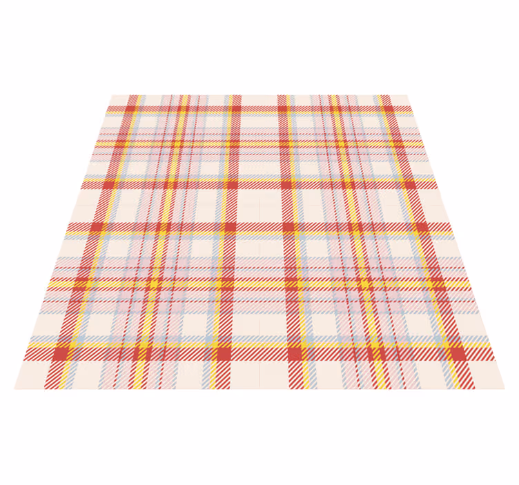 Tappeto vinile strisce stile a quadri - TenStickers