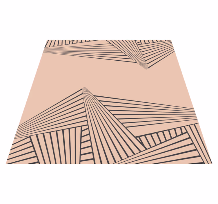 Tappeto vinile moderno motivo geometrico lineare - TenStickers