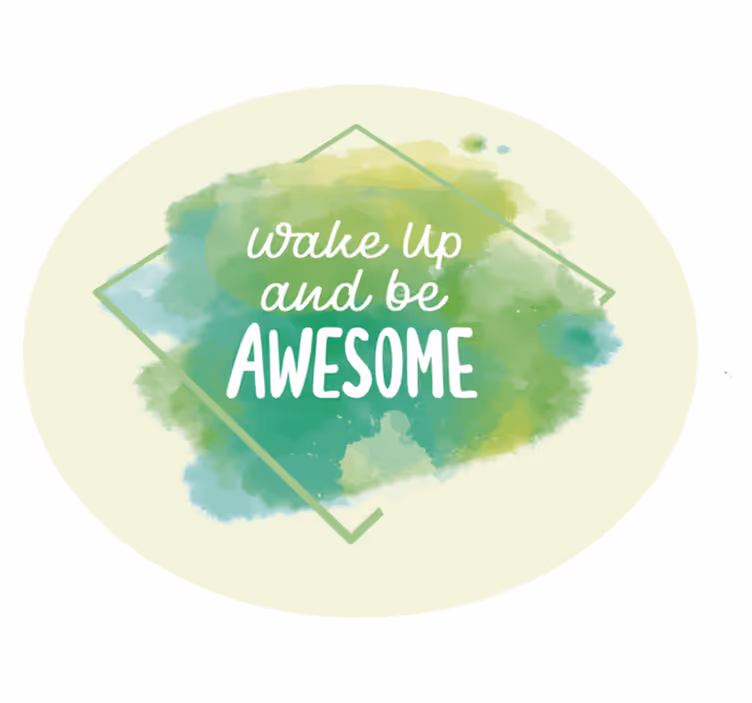 Tappeto in vinile con scritta motivazionale - TenStickers