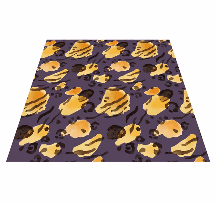 Tappeto vinile stampa animale macchie di tigre - TenStickers