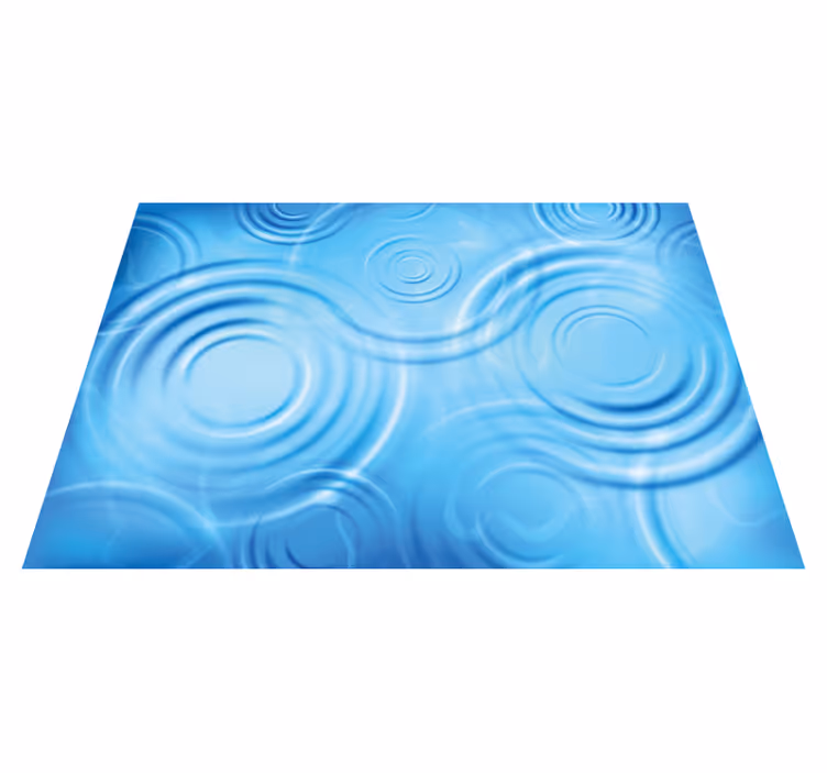 Tappeto vinile bagno effetto acqua increspata - TenStickers