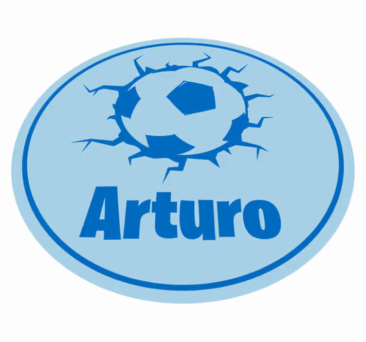Tappeto vinile per bambini con pallone personalizzato - TenStickers