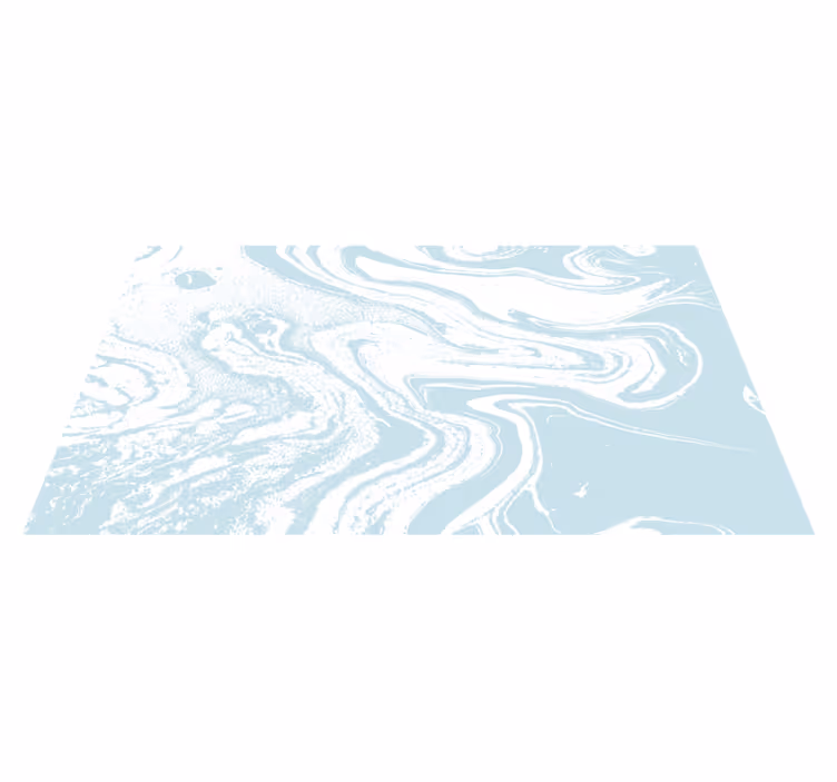 Tappeto vinile effetto marmo tema acquatico vorticoso - TenStickers
