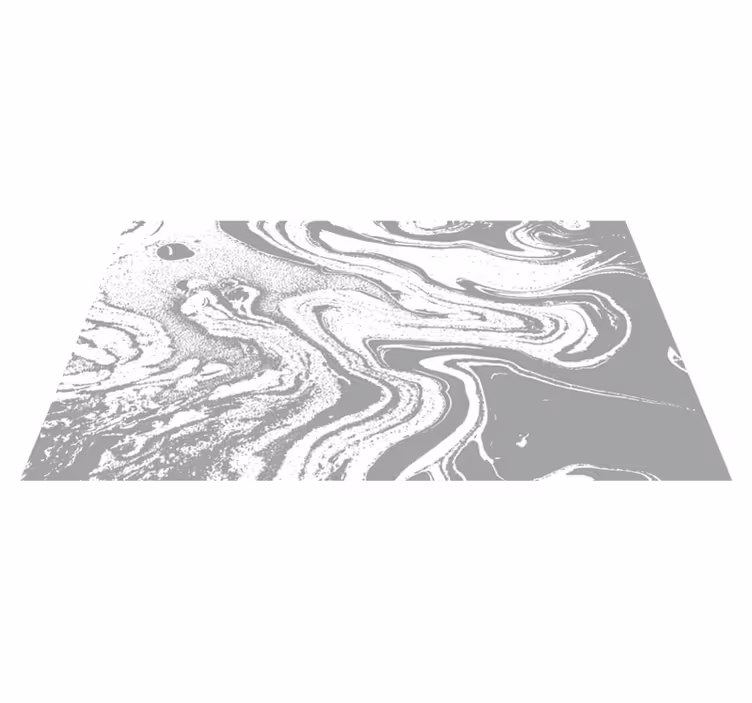Tappeto vinile effetto marmo elegante vortice grigio - TenStickers