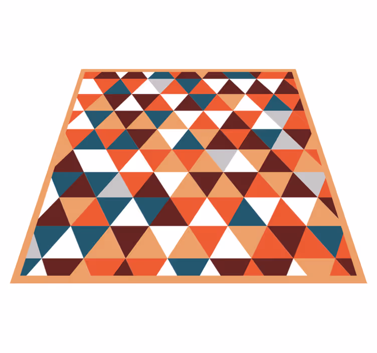 Tappeto vinile geometrico motivo a mosaico triangolare - TenStickers