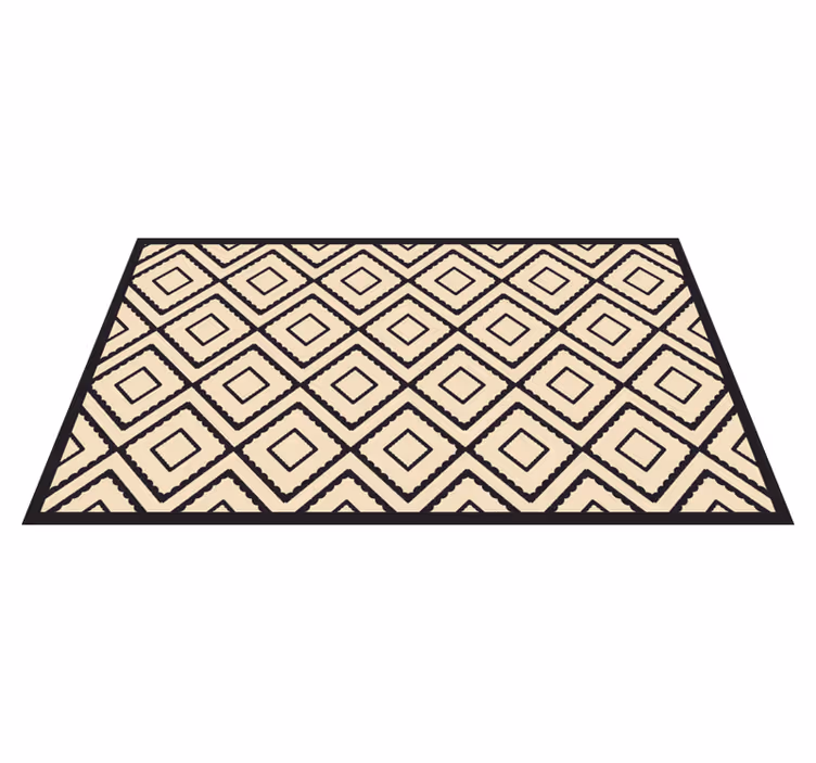 Tappeto vinile geometrico forme a forma di diamante - TenStickers