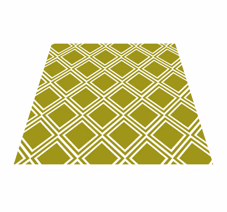 Tappeto vinile geometrico motivo a rombi - TenStickers